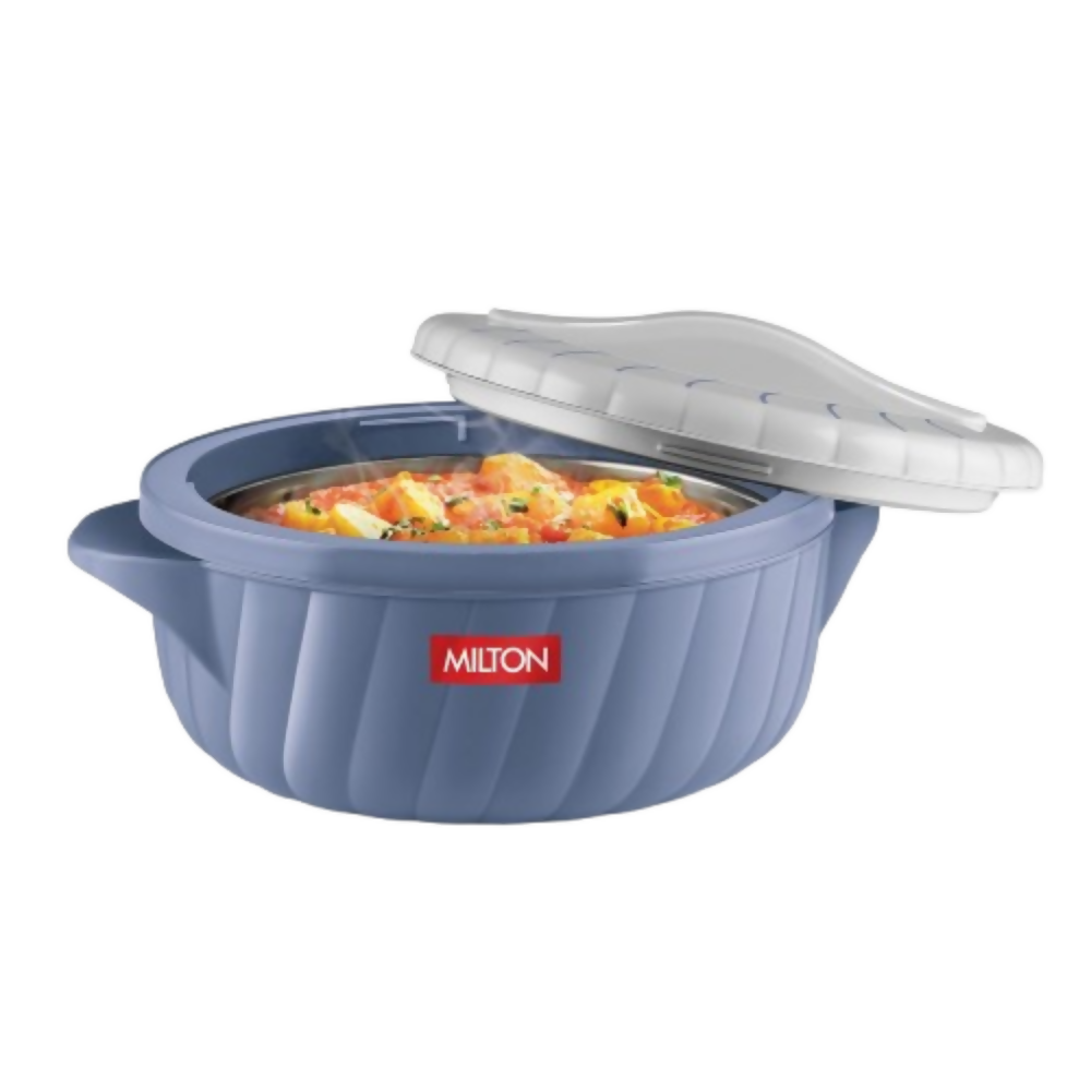 Milton Flora 1500 Insulated Inner Steel Casserole - Stone Blue - Dista
