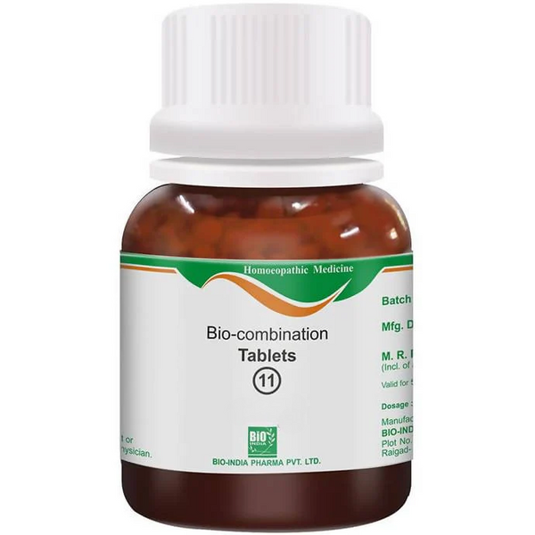 Bio India Homeopathy Bio-combination 11 Tablets - Distacart