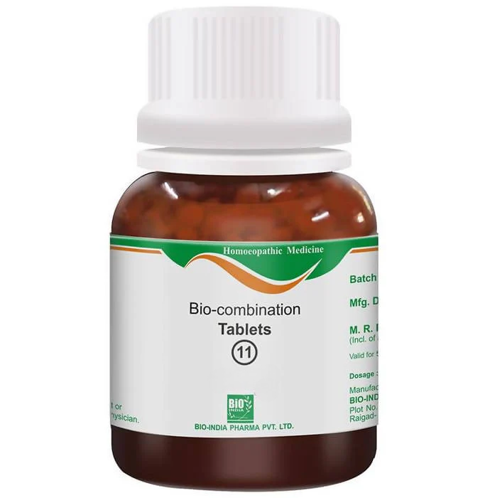 Bio India Homeopathy Bio-combination 11 Tablets - Distacart