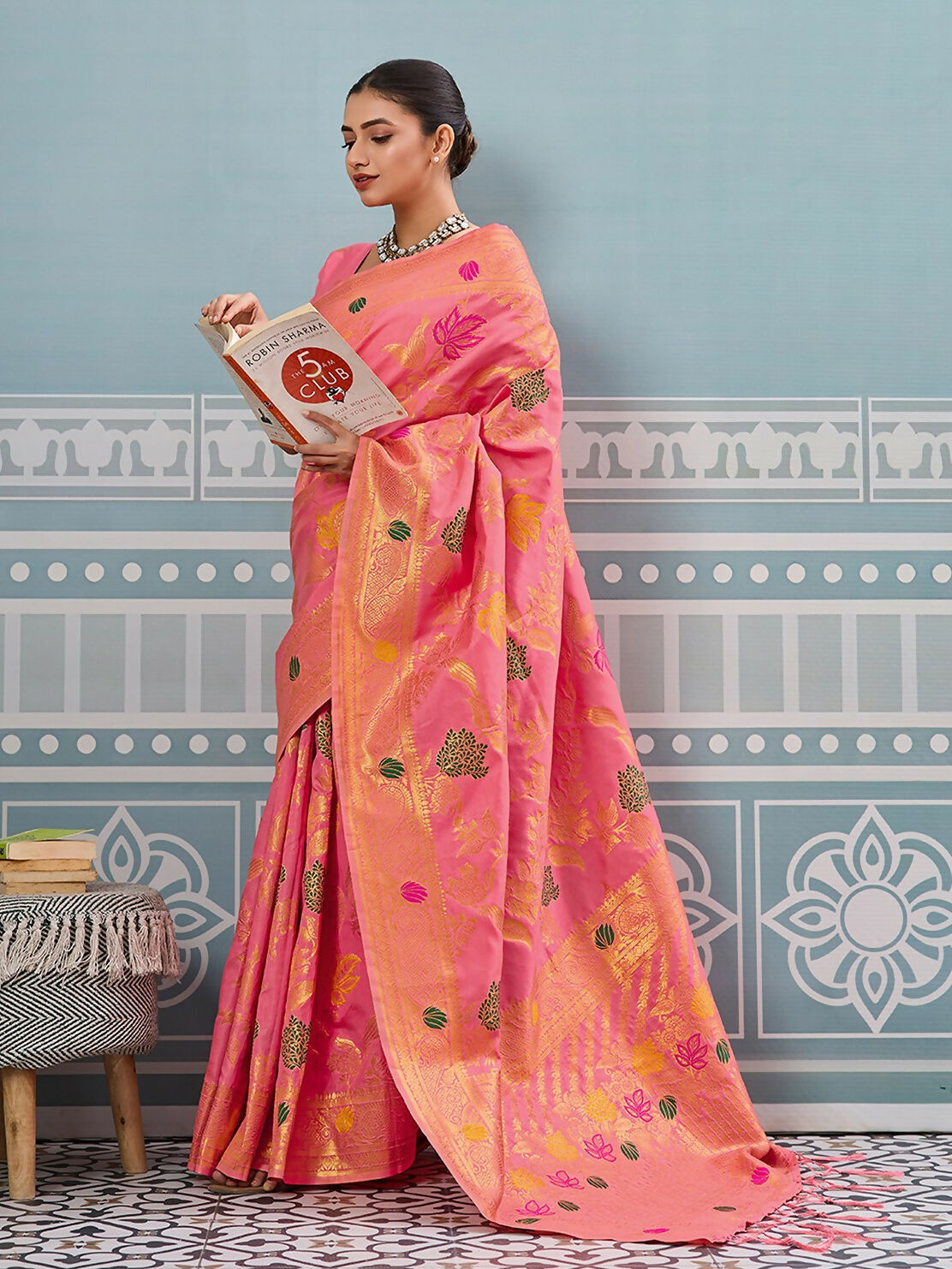 Astita Gajari Silk Saree
