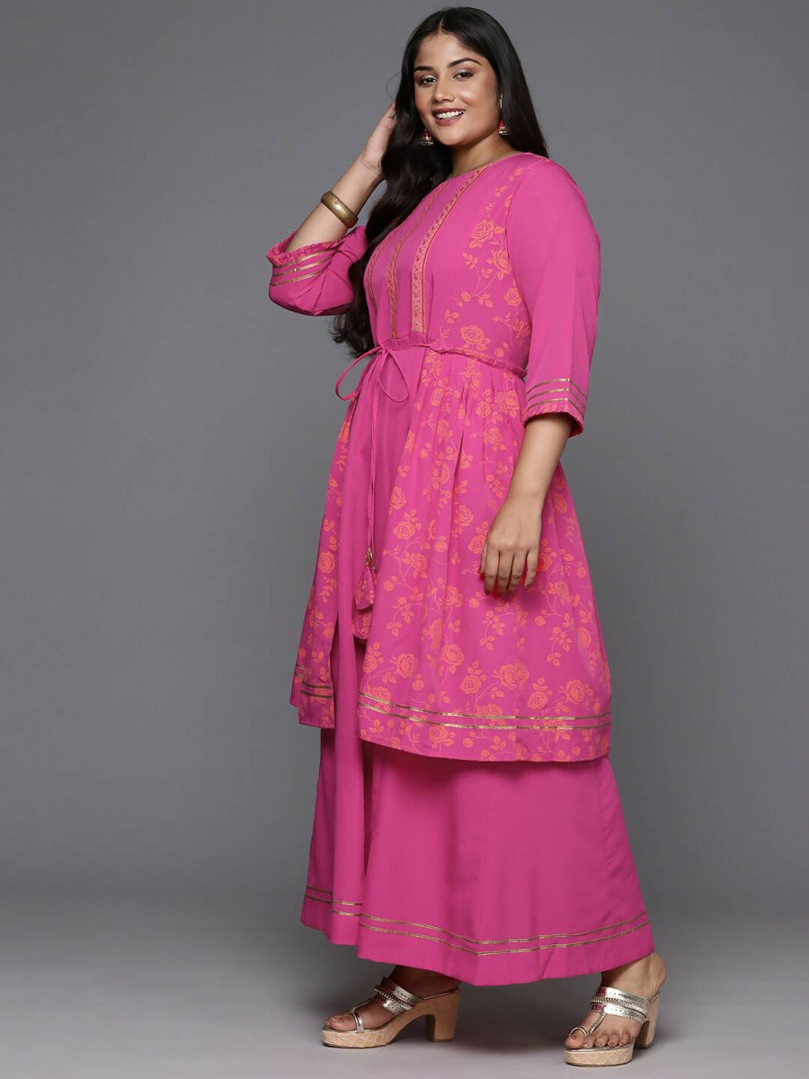 Ahalyaa Women's Traditional wear Ethnic Dress - PINK - Distacart