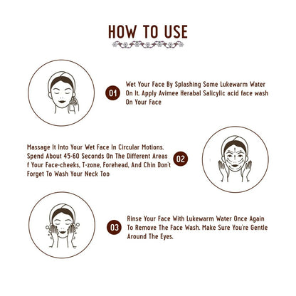 Avimee Herbal Salicylic Acid Face Wash - Distacart