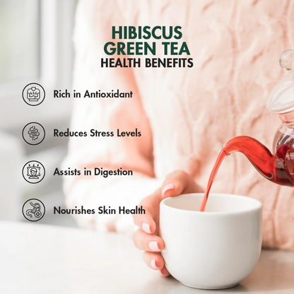 Tea Treasure Hibiscus Loose Leaf Green Tea - Distacart