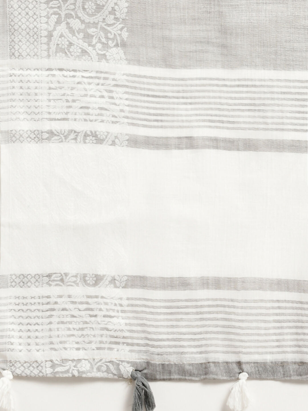 Astita Linen Grey Saree