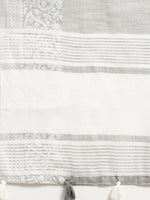 Thumbnail for Astita Linen Grey Saree