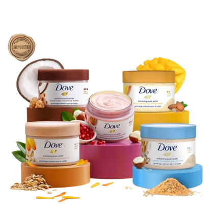 Dove Exfoliating Body Polish Scrub - Crushed Almond And Mango Butter - Distacart