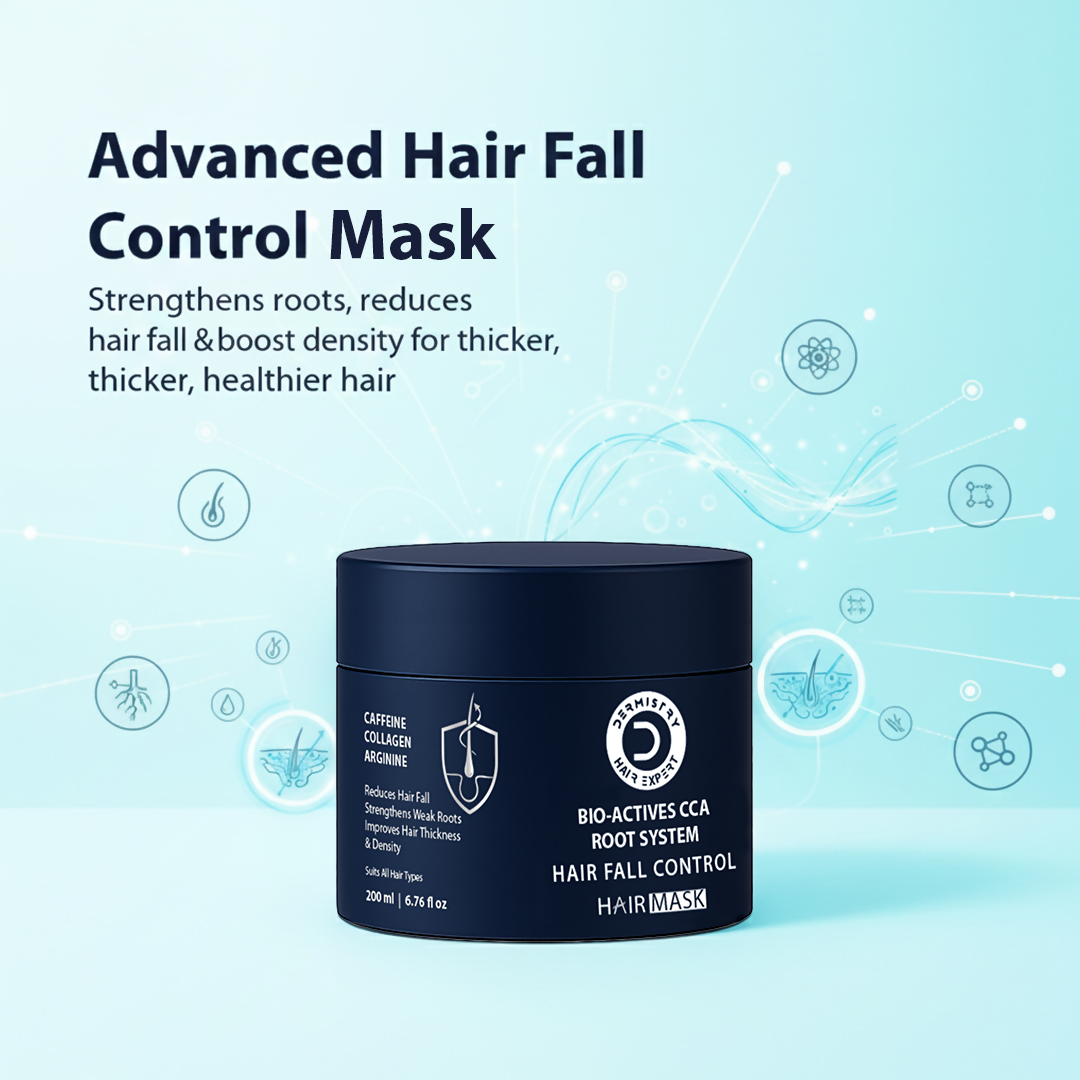 Dermistry Caffeine Collagen Protein Anti-Hair Fall Control Mask - Distacart