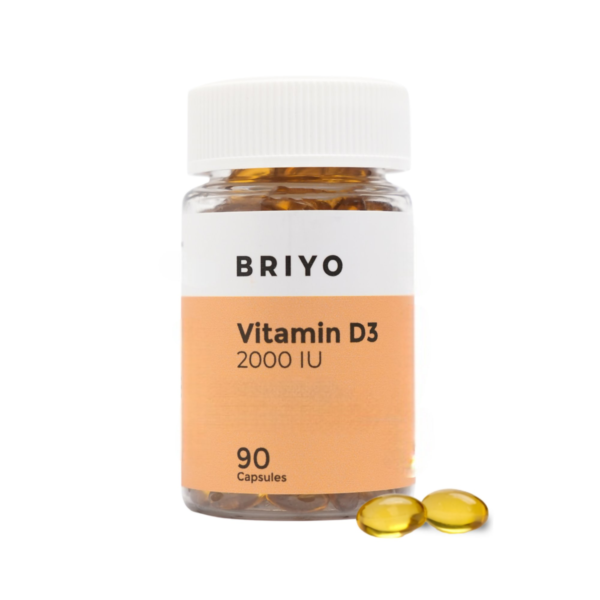 Briyo Vitamin D3 2000 IU Soft Capsules