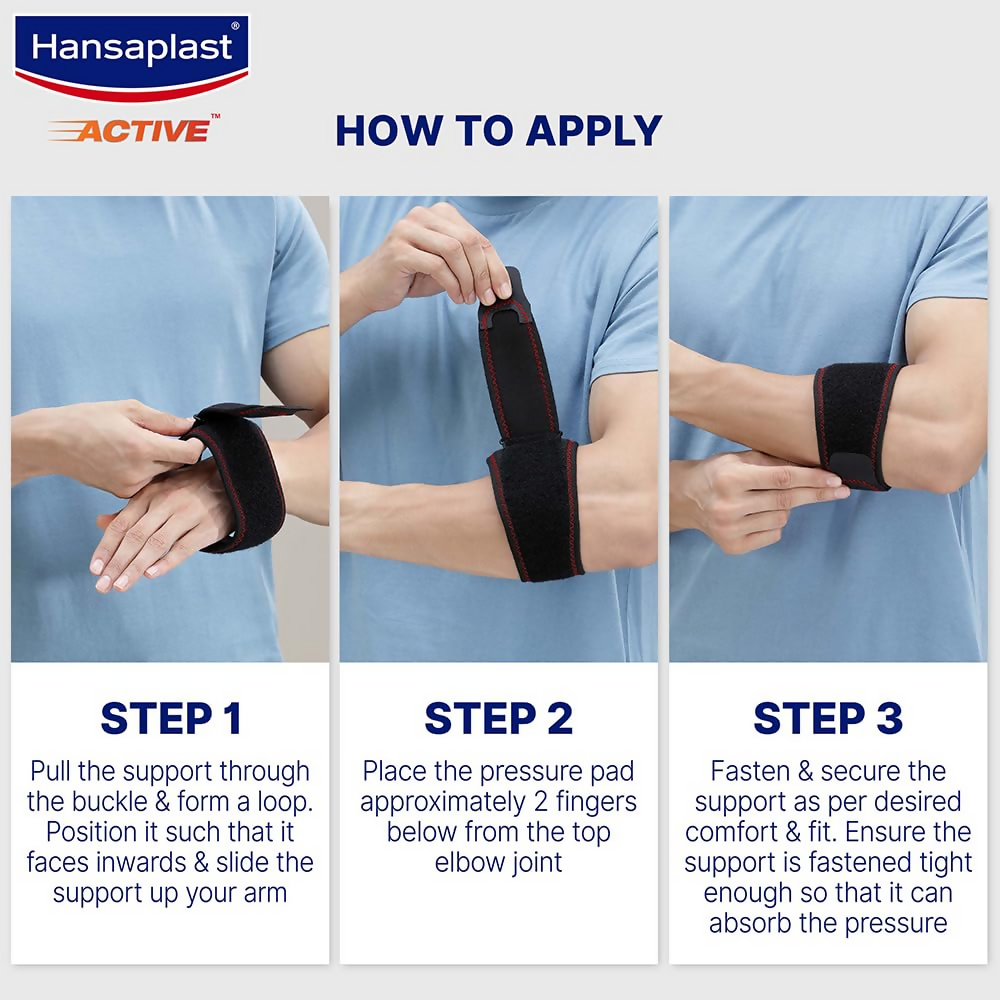 Hansaplast Active Tennis Elbow Support for Men & Women - Distacart