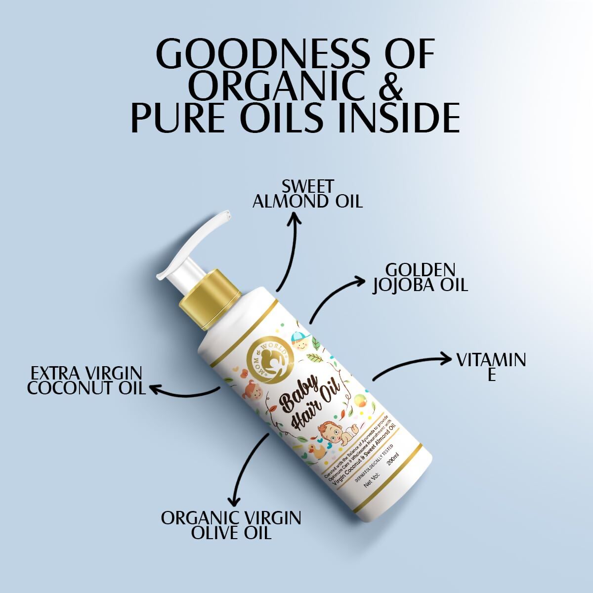 Mom & World Baby Hair Oil - Distacart
