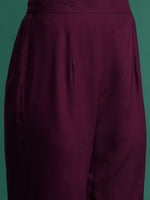 Thumbnail for Indo Era Ethnic Motifs Embroidered Sequinned Kurta with Trousers