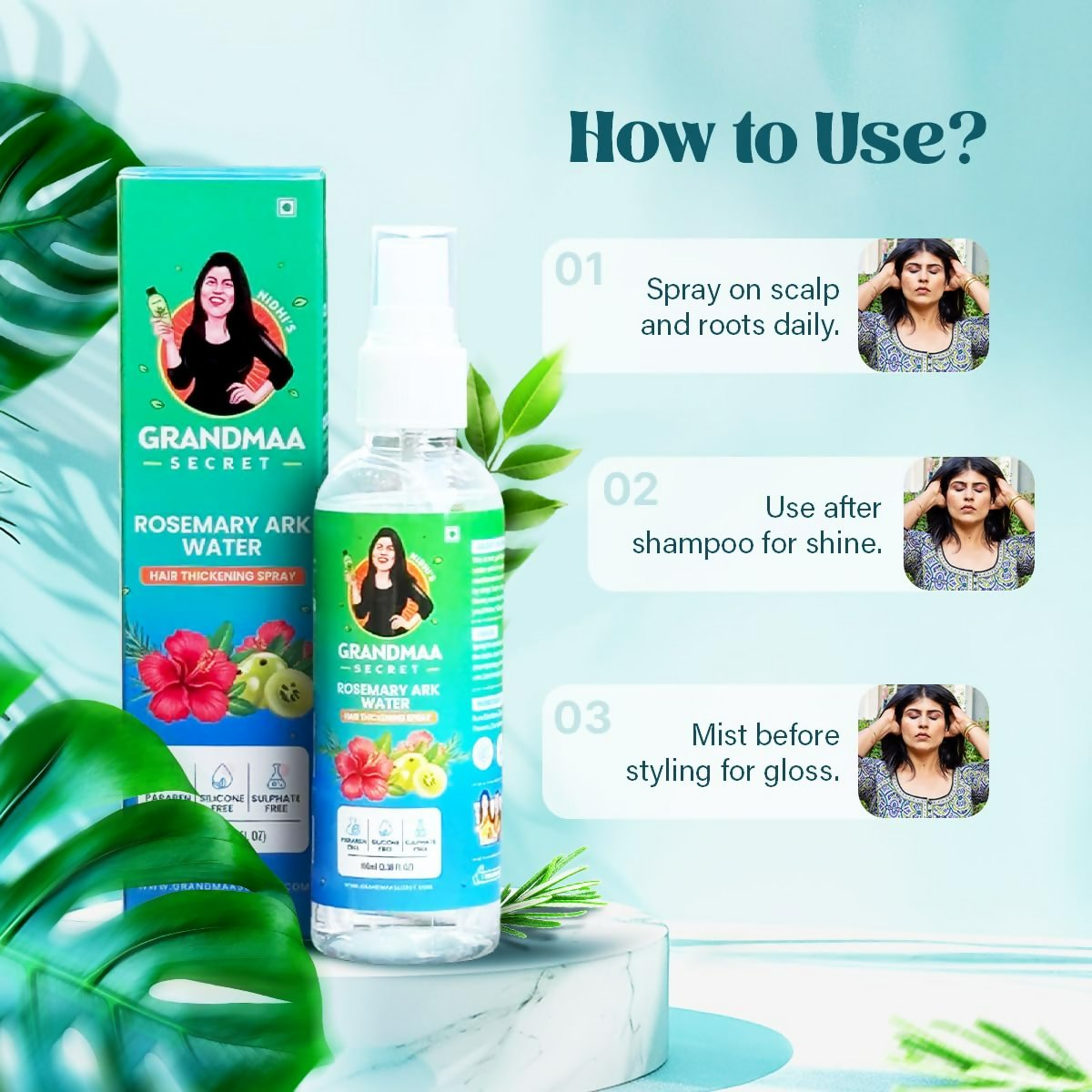 Nidhi’S Grandmaa Secret Rosemary Water Ark - Distacart