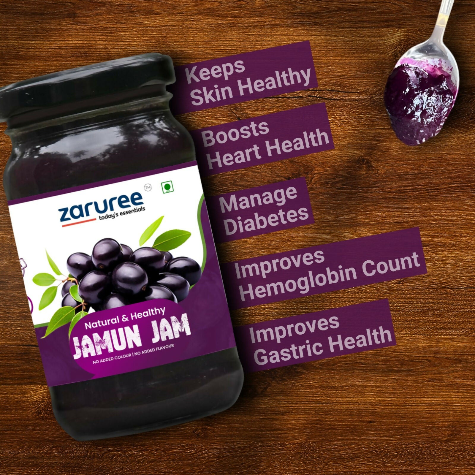 Zaruree Sugar Free Jamun Jam/Spread