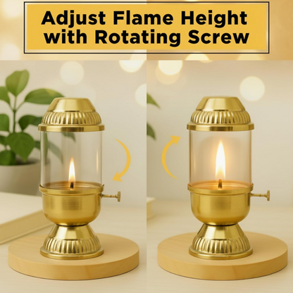 CraftVatika Pure Brass Akhand Diya - Dista