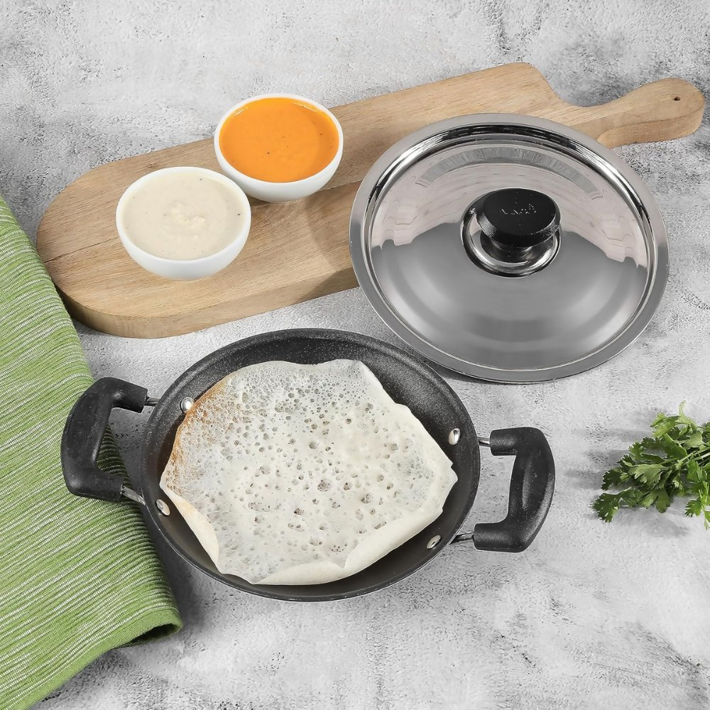 Vinod Zest Non Stick Appachetty with Lid - Dista
