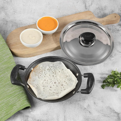 Vinod Zest Non Stick Appachetty with Lid - Dista