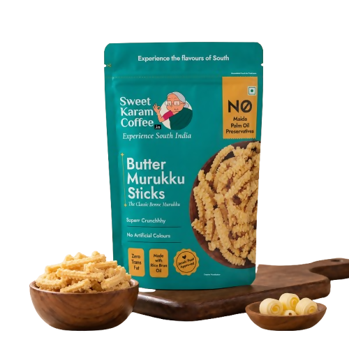 Sweet Karam Coffee Butter Murukku (Benne Murukku) - Dista