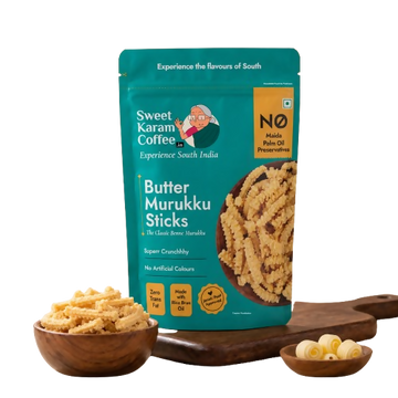 Sweet Karam Coffee Butter Murukku (Benne Murukku) - Dista