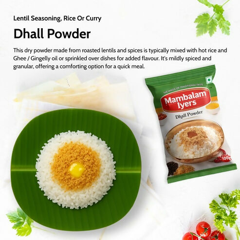 Mambalam Iyers Dhall Powder - Distacart