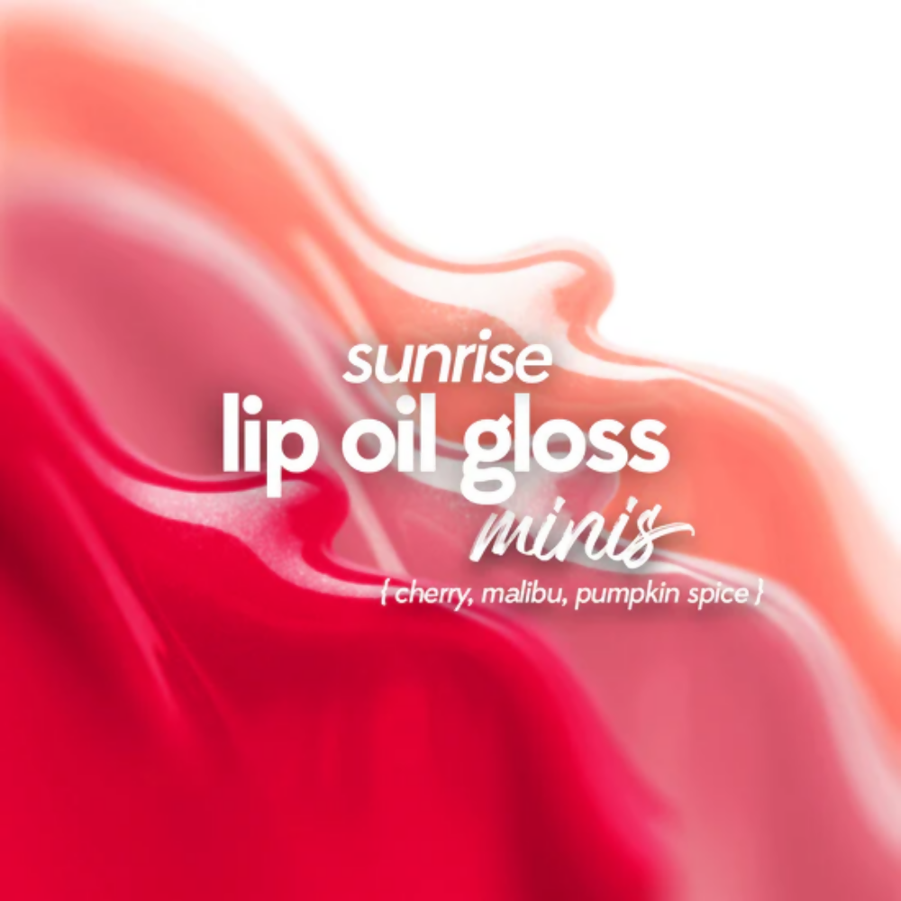 Ruby's Organics Lip Oil Gloss Minis Pack - Sunrise - Distacart