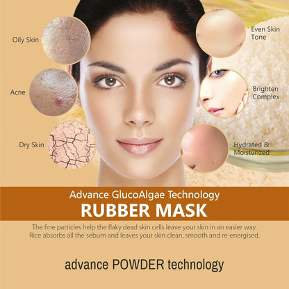 Purobio Algae Peel off Face Mask Whitening Rice Facial Mask - Distacart