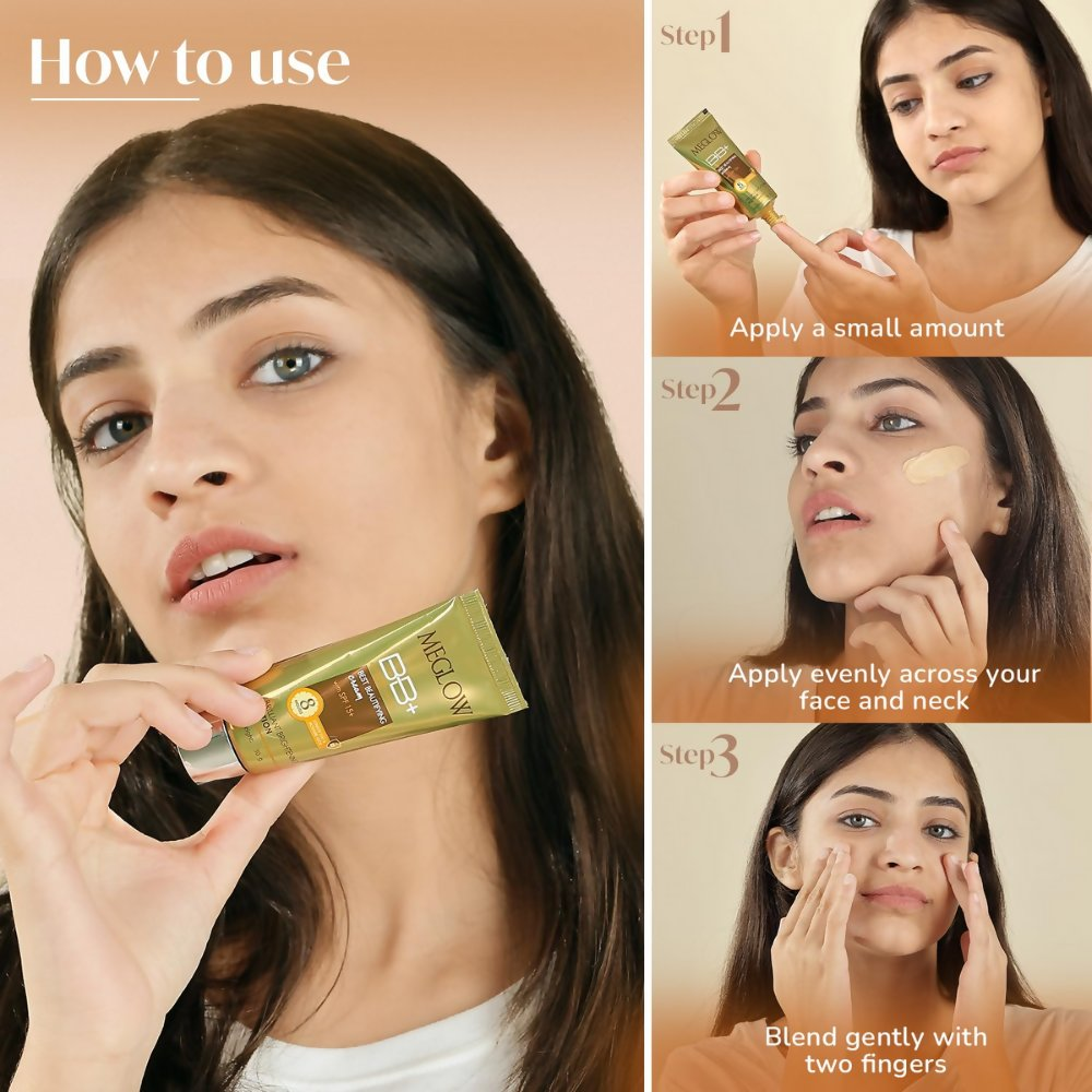 Meglow Best Beautifying BB+ Cream with SPF 15+ - Distacart