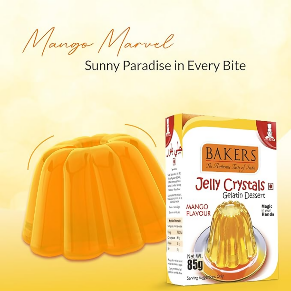 BAKERS Jelly Crystals (Gelatin Dessert) - Mango - Dista