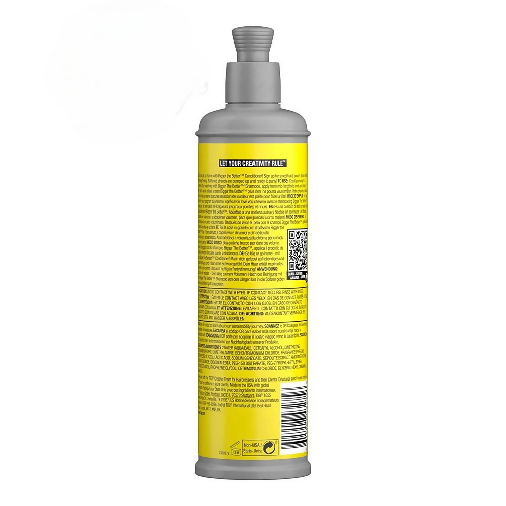 TIGI Bed Head Bigger The Better Lightweight Volume Hair Conditioner - Distacart