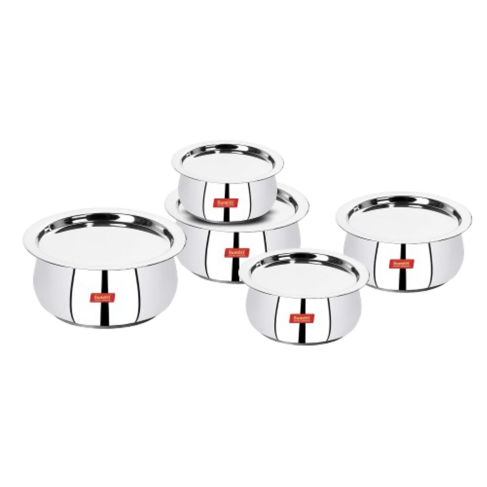 Sumeet Stainless Steel Cookware Set With Lid - Dista