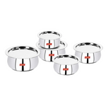 Thumbnail for Sumeet Stainless Steel Cookware Set With Lid - Dista