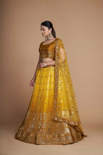 Thumbnail for Jyoti Fashion Women's Mustard Heavy Chinon Sequins Embroidered Designer Lehenga Choli Set - Distacart