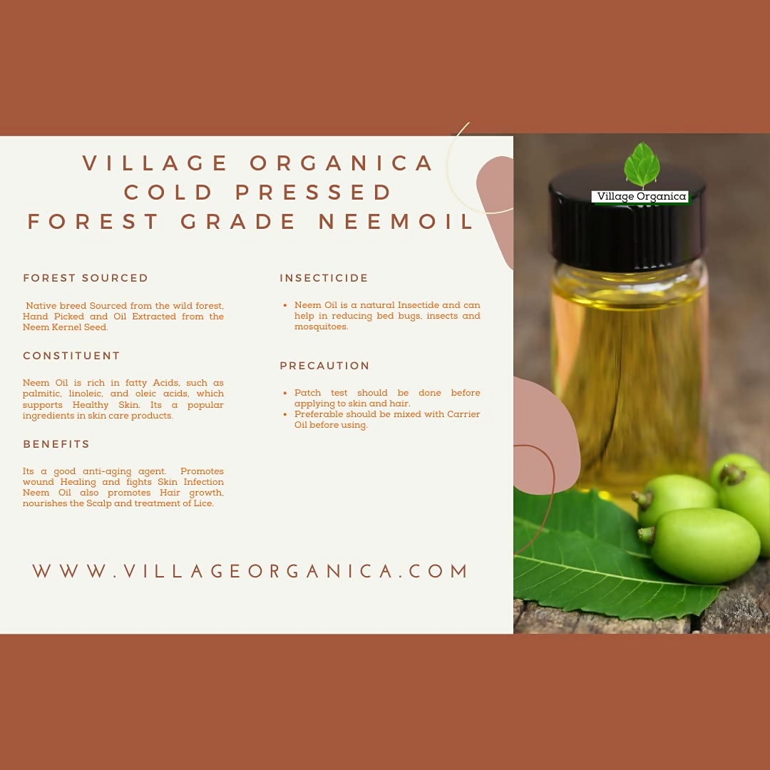 Village-Organica Cold Pressed Neem Oil - Dista