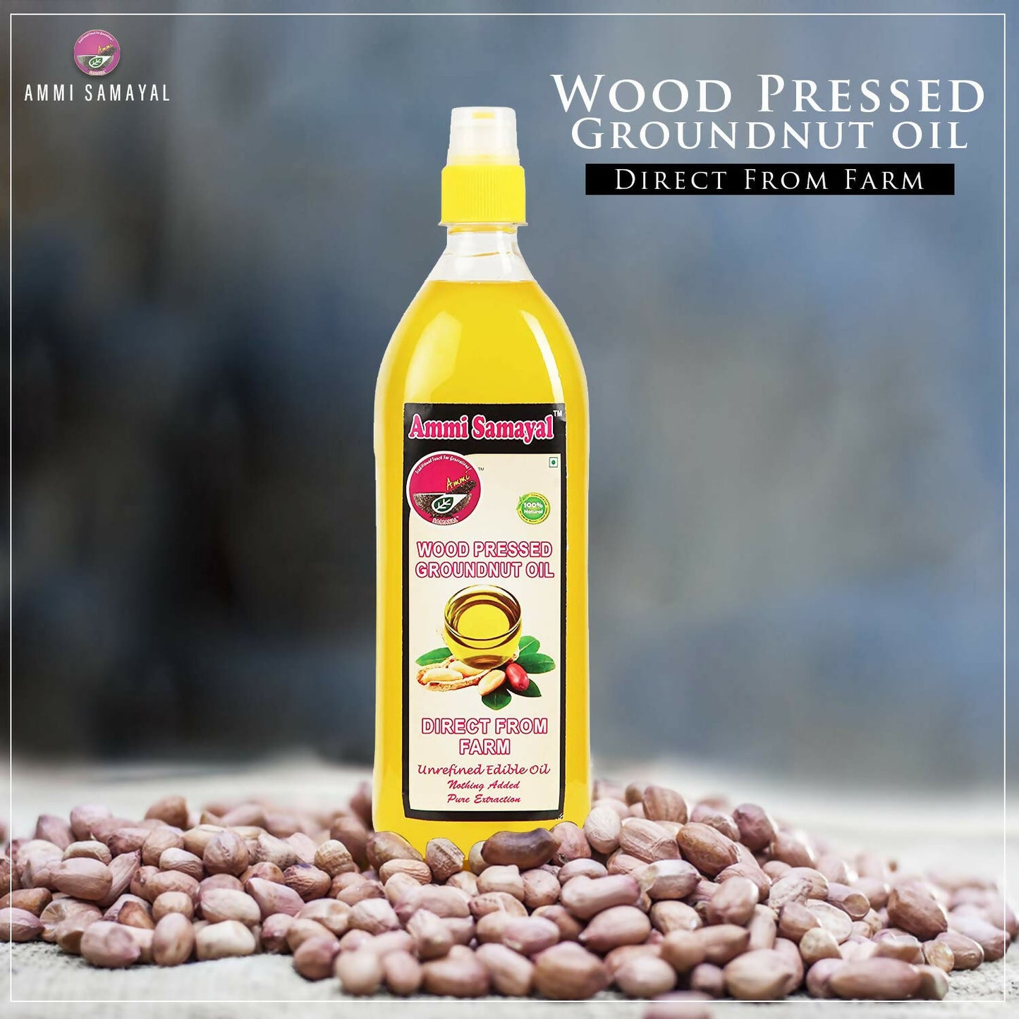 Ammi Samayal Wood Pressed Groundnut Oil - Distacart