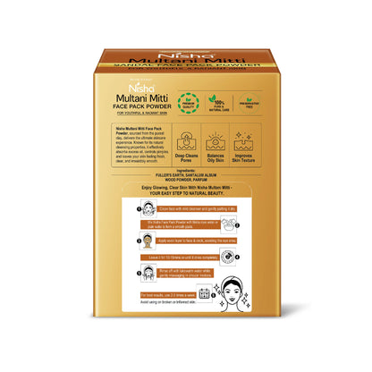 Nisha sandal Multani Mitti for Face |Skin Brightening Face Pack - Distacart