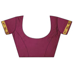 Thumbnail for Joban Fashion Wine Polka Dot Lichi Silk Paithani Silk Saree - Distacart