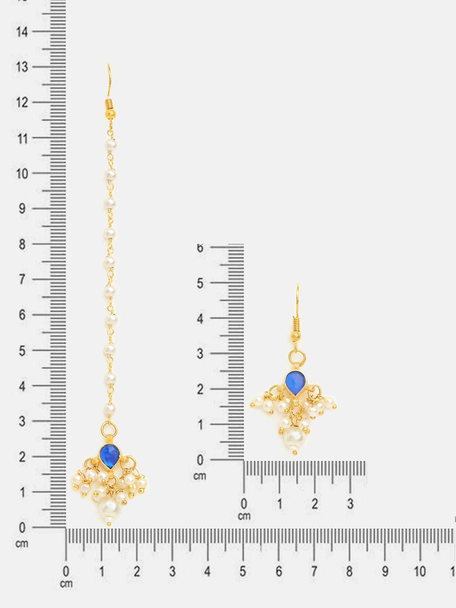 Ruby Raang Set Of 2 Blue Kundan
