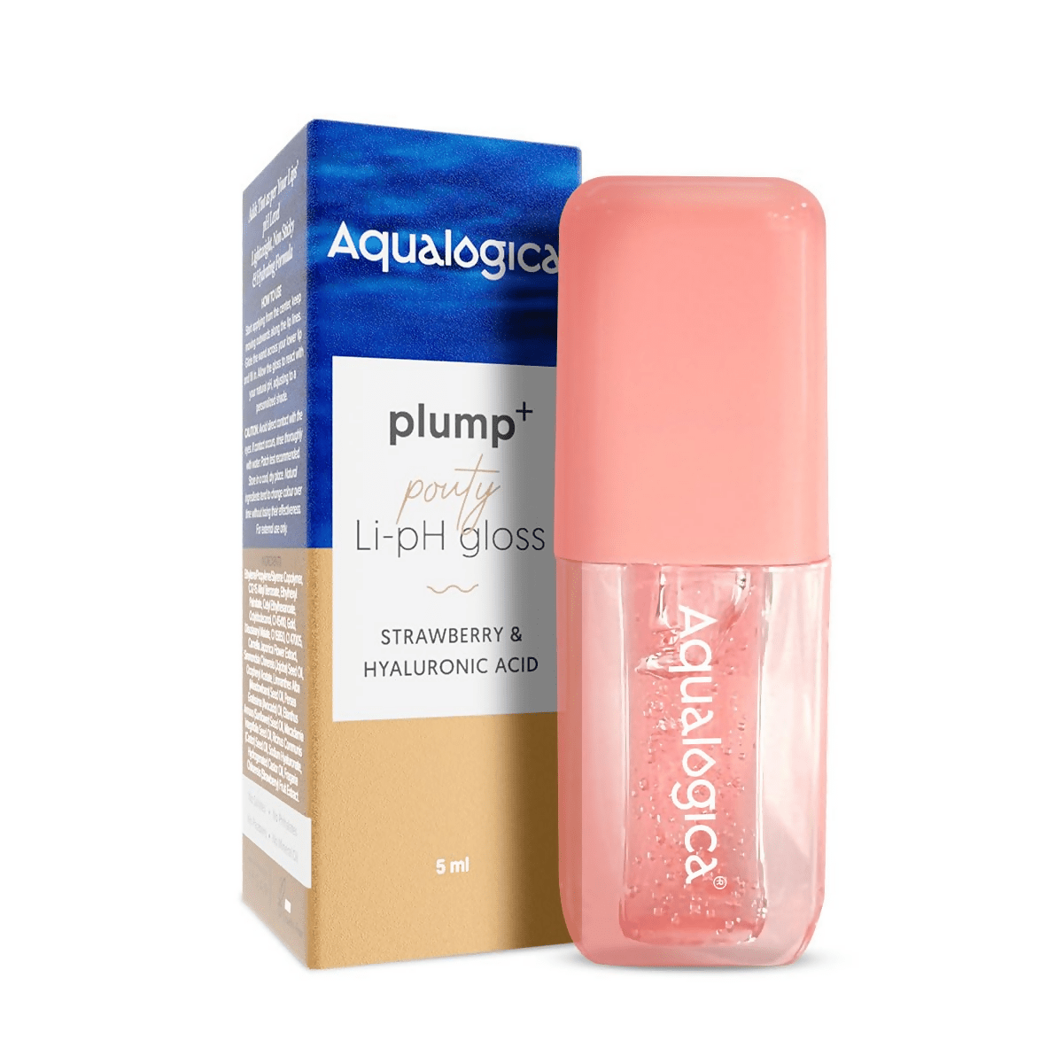 Aqualogica Plump+ Pouty Li-Ph Gloss - Peach Vanilla - Limited Time Offer - Distacart