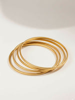 Thumbnail for NVR Women Set of 4 Gold Plated Handcrafted Bangle - Distacart