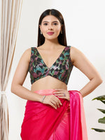 Thumbnail for Joban Fashion Black Sequin Padded Blouse With V Neck Sleeveless - Distacart