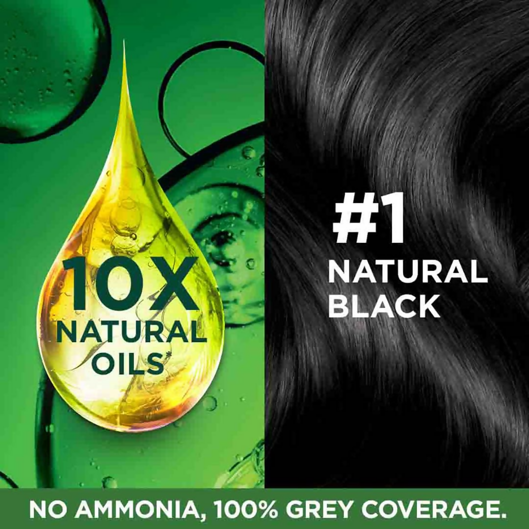 Garnier Color Naturals Creme Riche Hair Color - Shade 1 Natural Black - Distacart