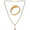 AanyaCentric Gold-plated Mangalsutra & Ring Set - Distacart