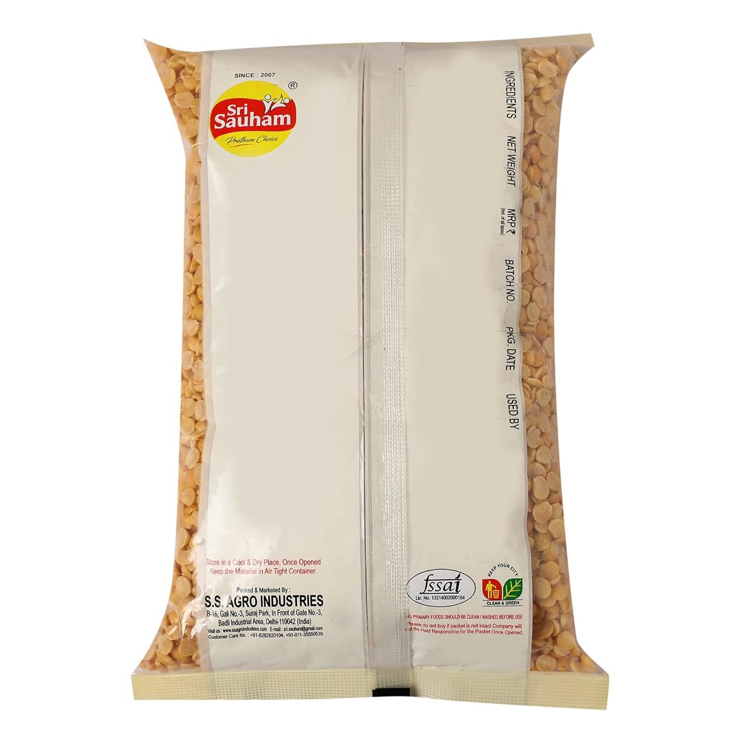 Sri Sauham Premium Unpolished Toor Dal - Distacart