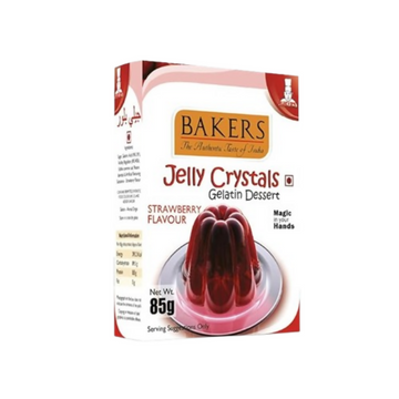 BAKERS Jelly Crystals (Gelatin Dessert) - Strawberry - Dista