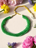 Thumbnail for Inhanns Crystal Beads Luxe Edition – Multi-Layered Necklace - Light Green - Distacart
