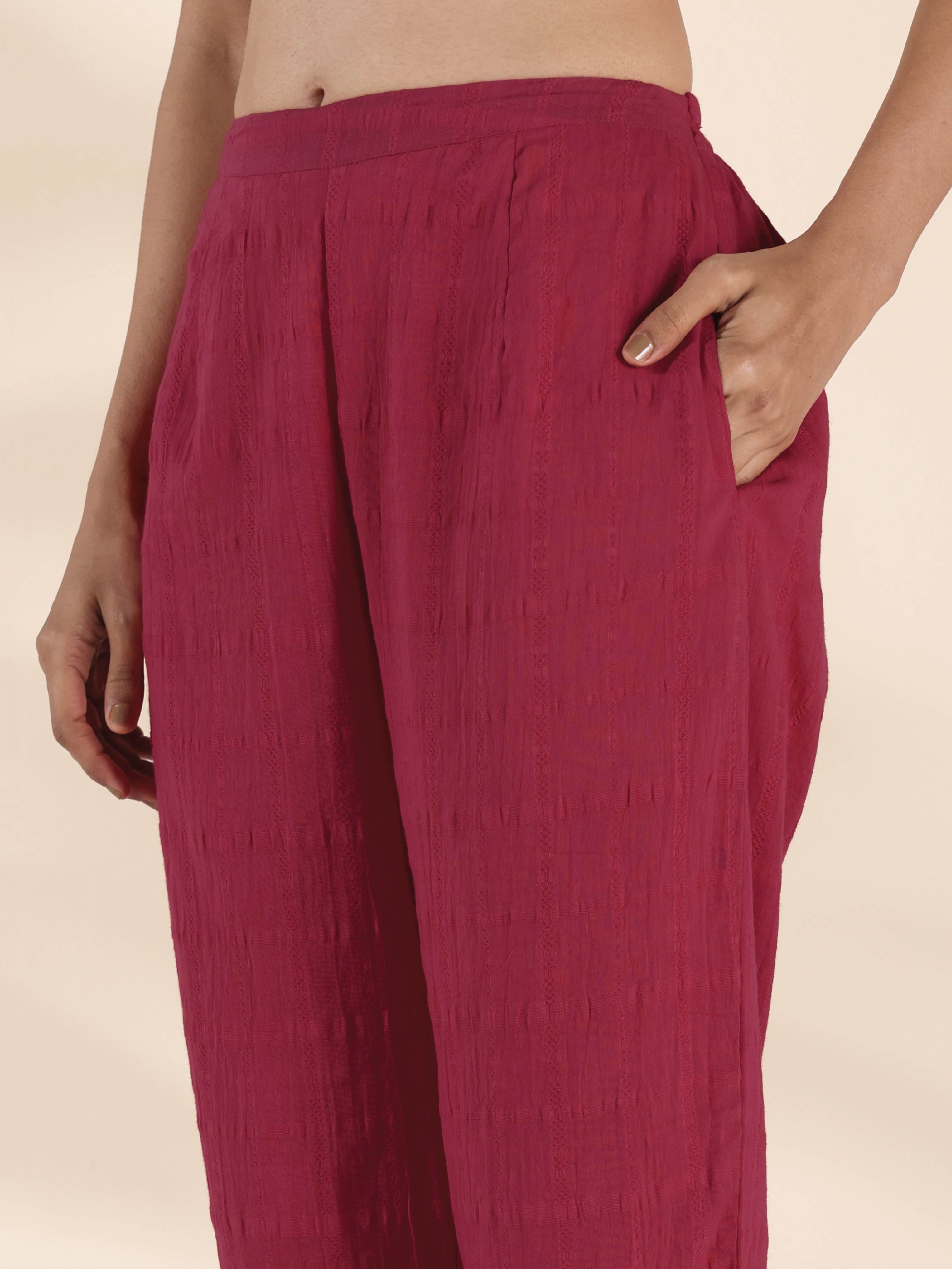 trueBrowns Carrot Cotton Dobby Sleeveless Co-ord Set - Distacart
