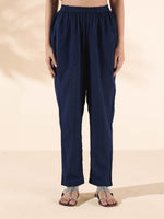 Thumbnail for trueBrowns Carrot Cotton Dobby Flared Kurta Pant Set - Distacart