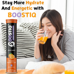 Thumbnail for BOOSTIQ Vitamin C & Zinc Effervescent Tablets - Orange Flavour - Distacart