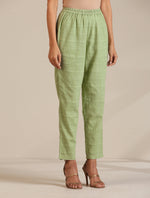 Thumbnail for trueBrowns Green Cotton Embroidered Co-ord Set