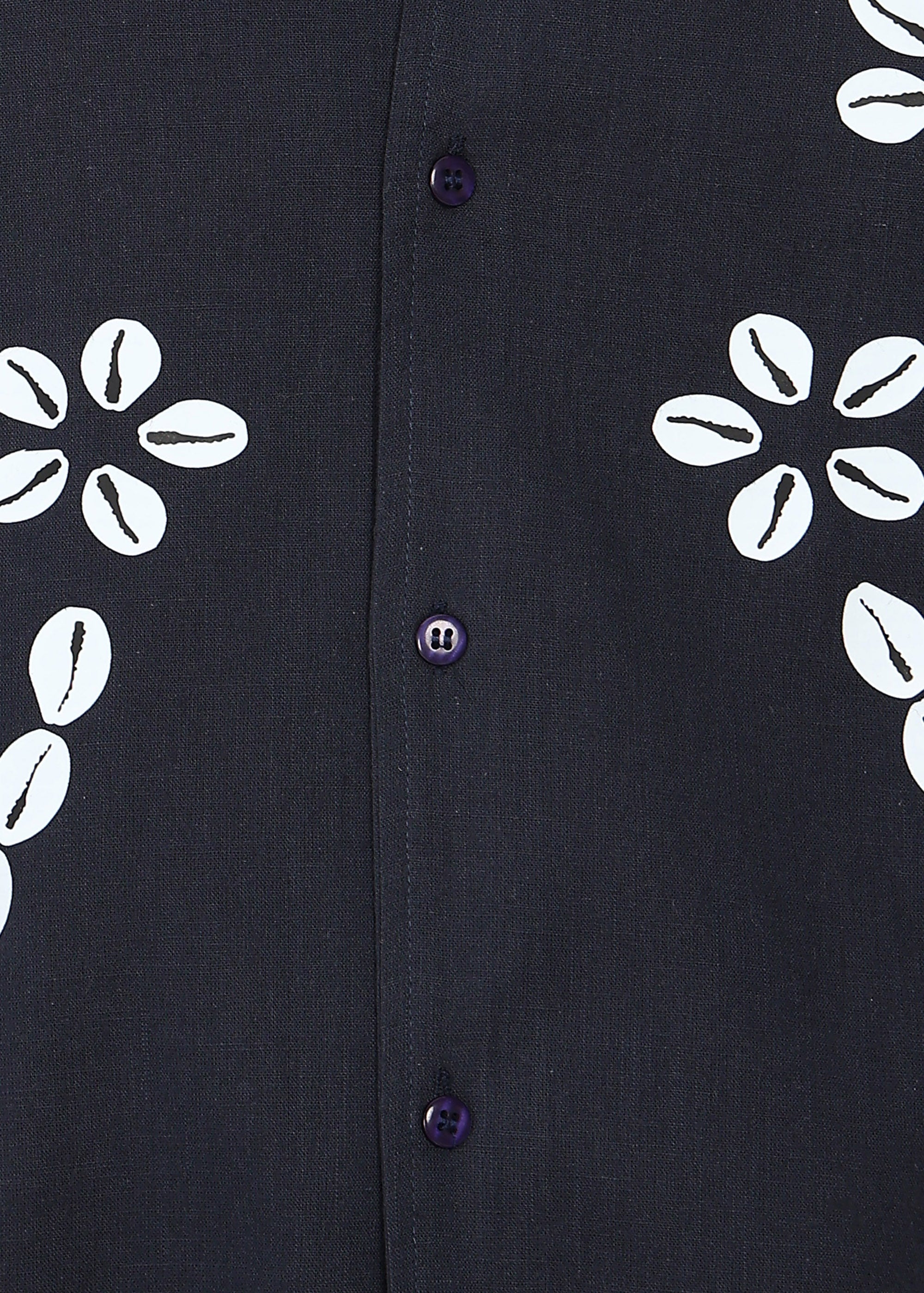 Fabmade Midnight Bloom Linen Shirt - Distacart