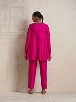 Thumbnail for trueBrowns Pink Silk Co-ord Set
